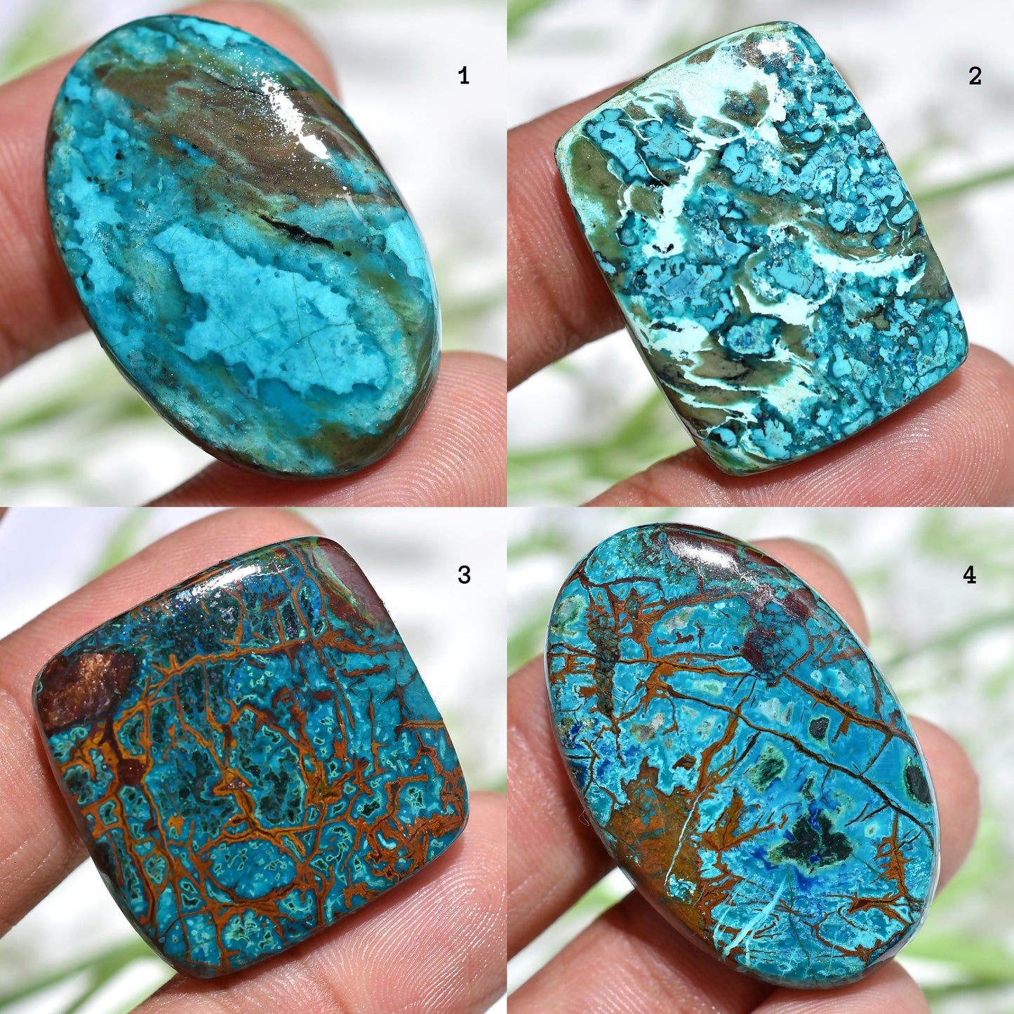 Amazing Quality Shattuckite Azurite Gems | Mix Shaped Loose Stones for Pendant