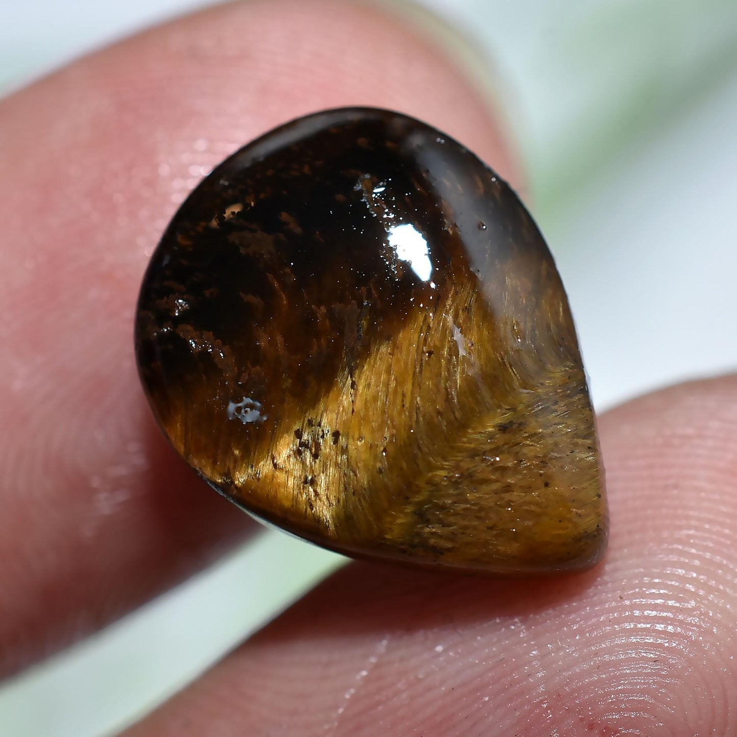 Attractive! Tiger's Eye Cabochon, Wholesale Loose Flat Back Crystal For Pendant