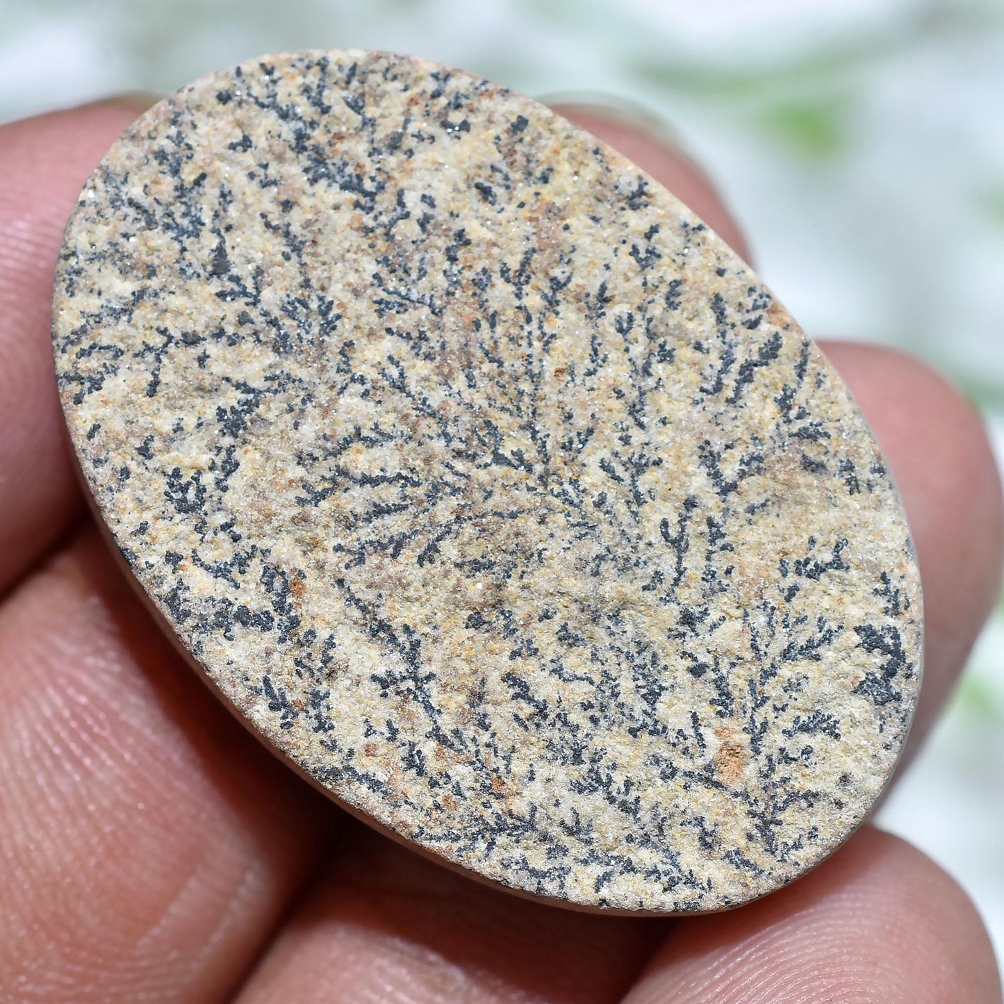 Authentic Psilomelane Dendrite Fossil Cabochons – Mixed Shape Natural Stones for Handmade Jewelry