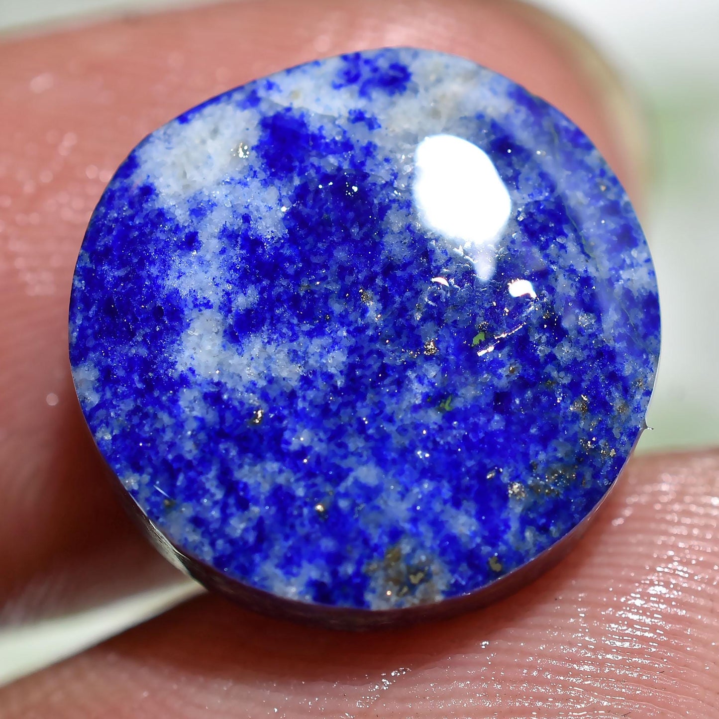 Natural Blue Lapis Lazuli Cabochons – Small Round Loose Stone for Ring Making