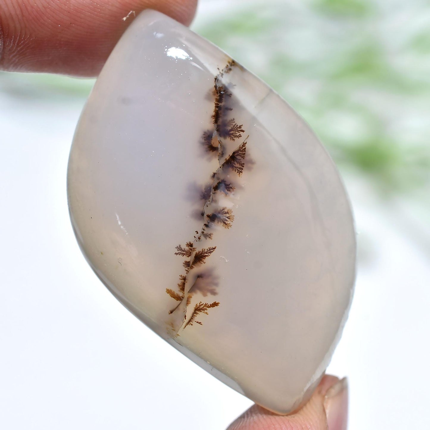 Beautiful Montana Agate – Fancy Shaped Scenic Cabochon for Jewelry