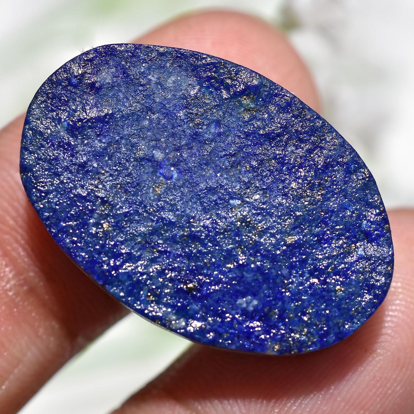 Natural Raw Lapis Lazuli Oval Cabochon - Pear Lapis Lazuli Loose Gemstone for Jewelry