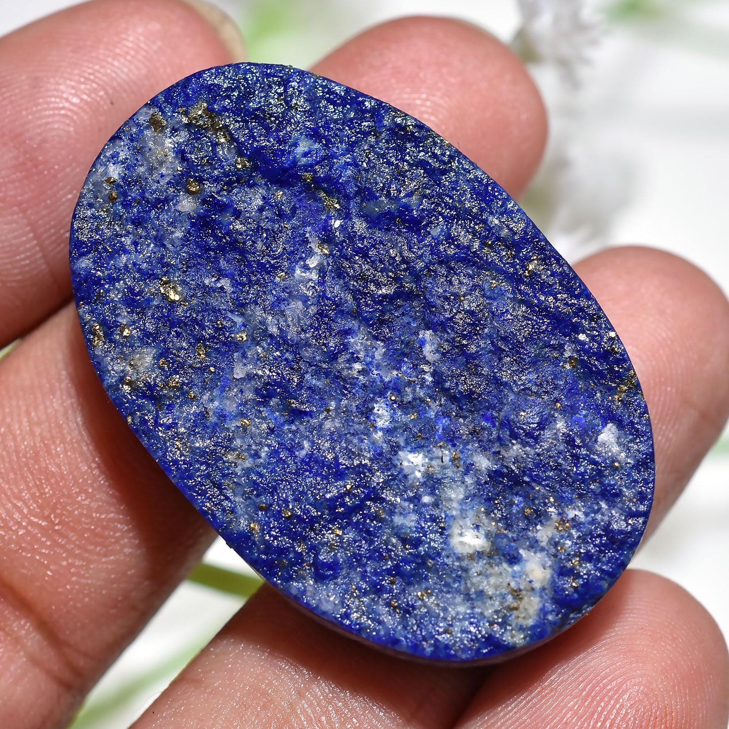 Natural Raw Lapis Lazuli Oval Cabochon - Pear Lapis Lazuli Loose Gemstone for Jewelry