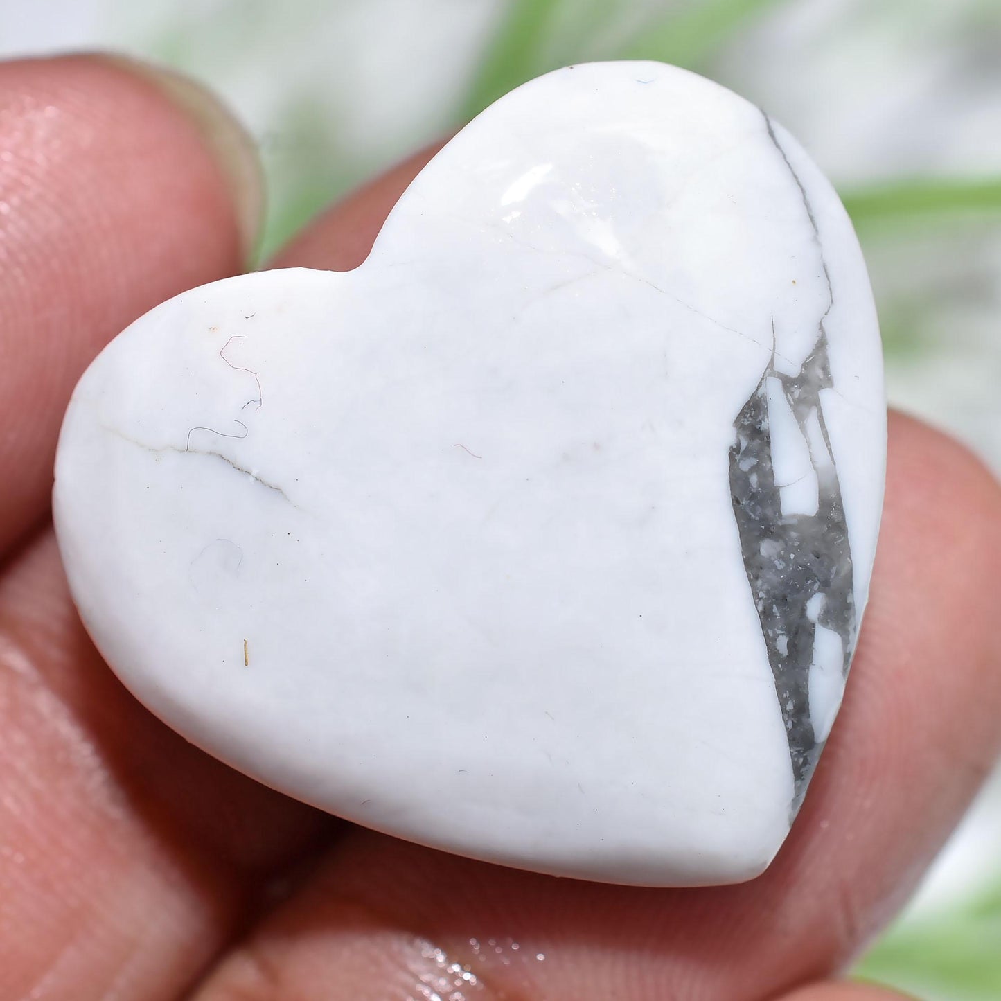 White Howlite Cabochon – Mixed Shaped Smooth Gemstone for Jewelry Making