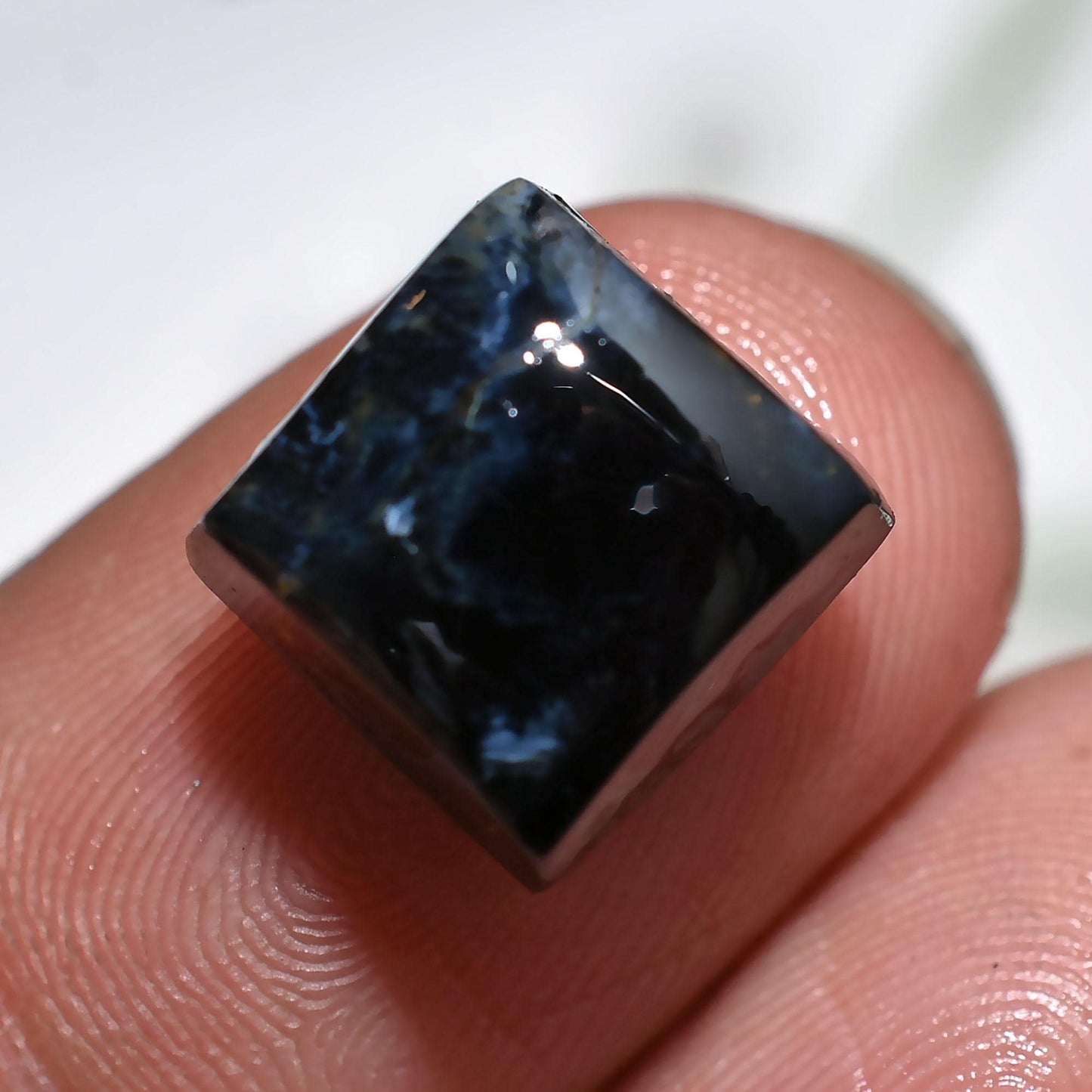 Natural Blue Fire Pietersite Square Cabs, Pietersite Gems for Pendant, Crystal Loose Stone