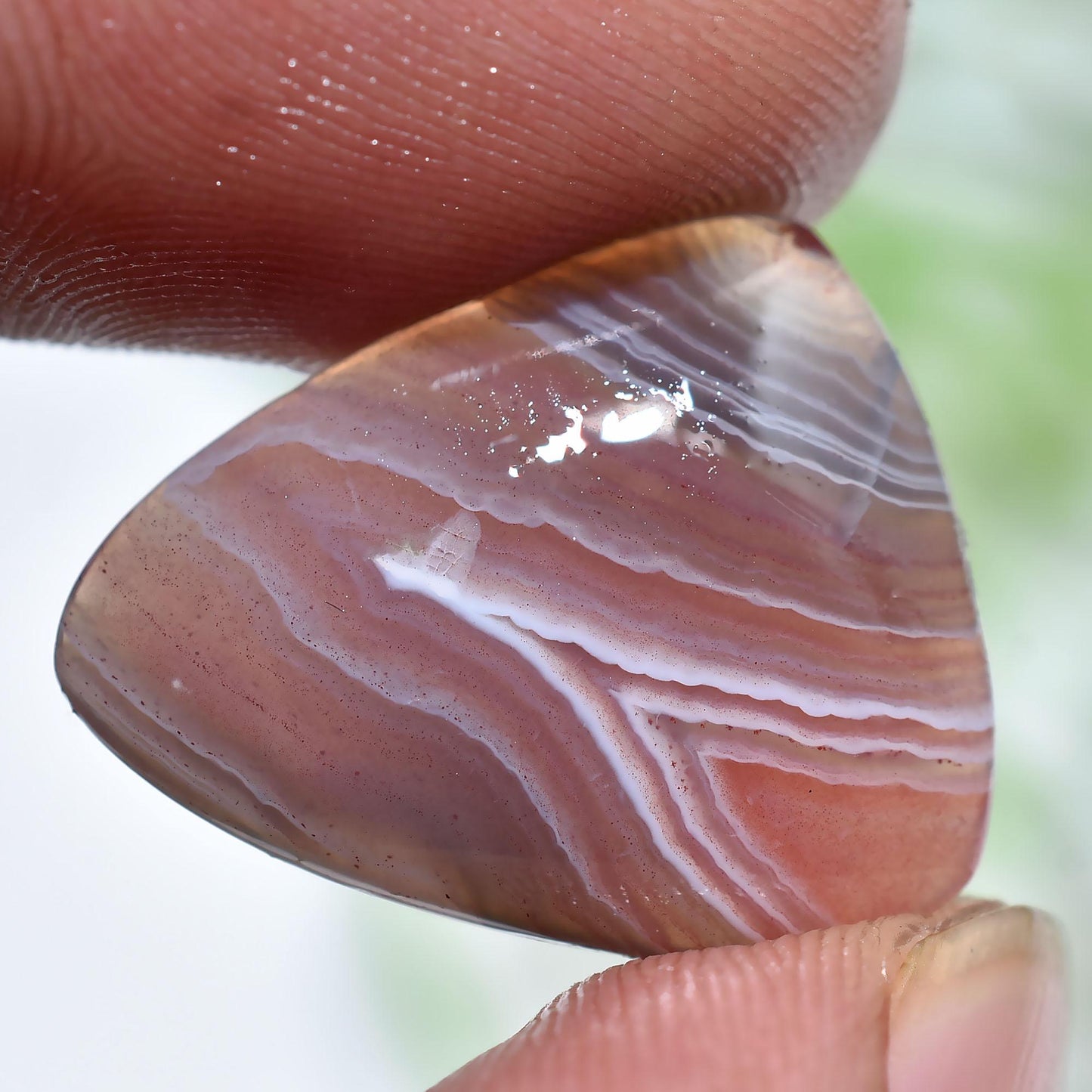 Botswana Agate Gemstones – Fancy Shaped Polished Stones for Pendant Making