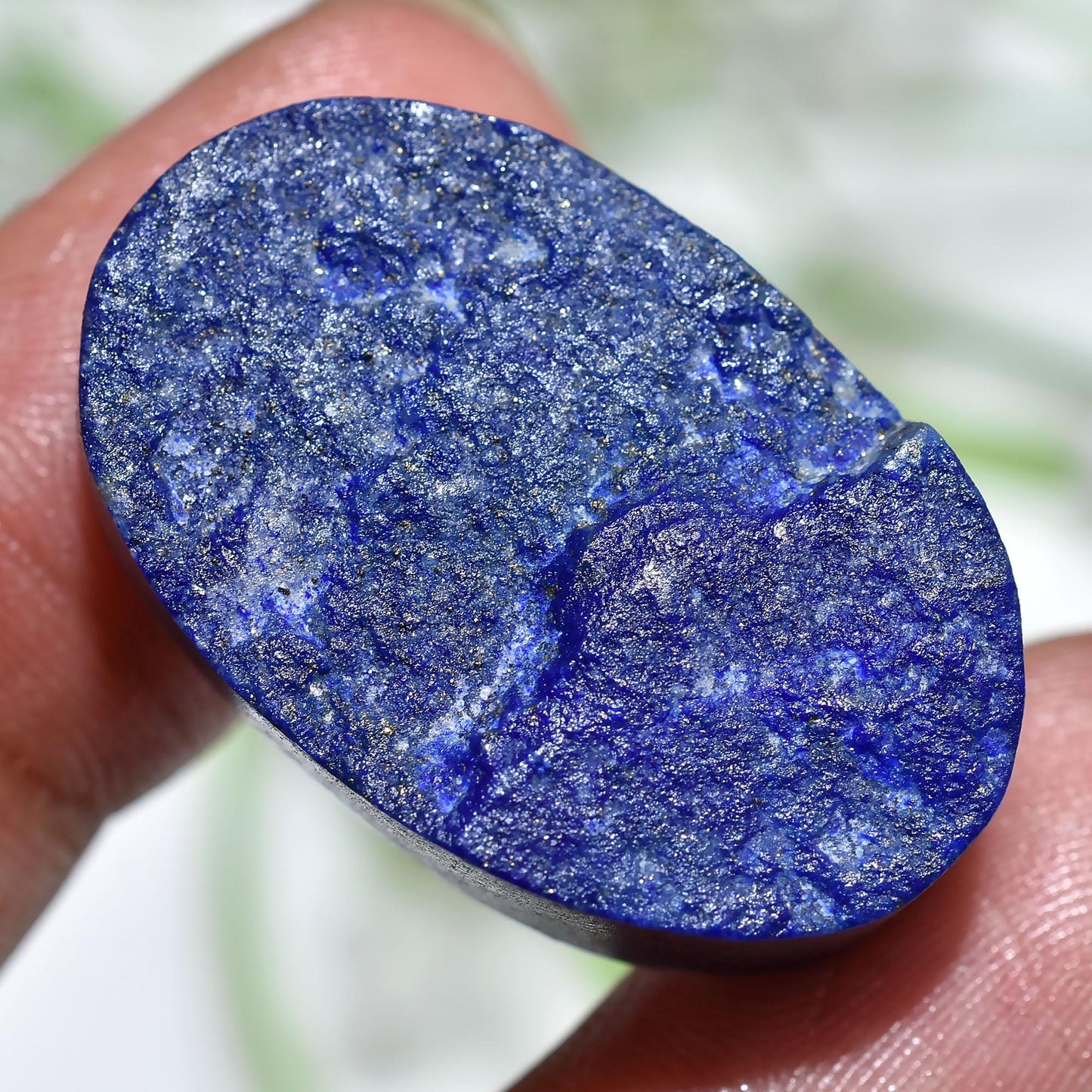 Buy Natural Blue Lapis Lazuli Rough Cabochon – Oval Shaped Gemstone for Jewelry Making