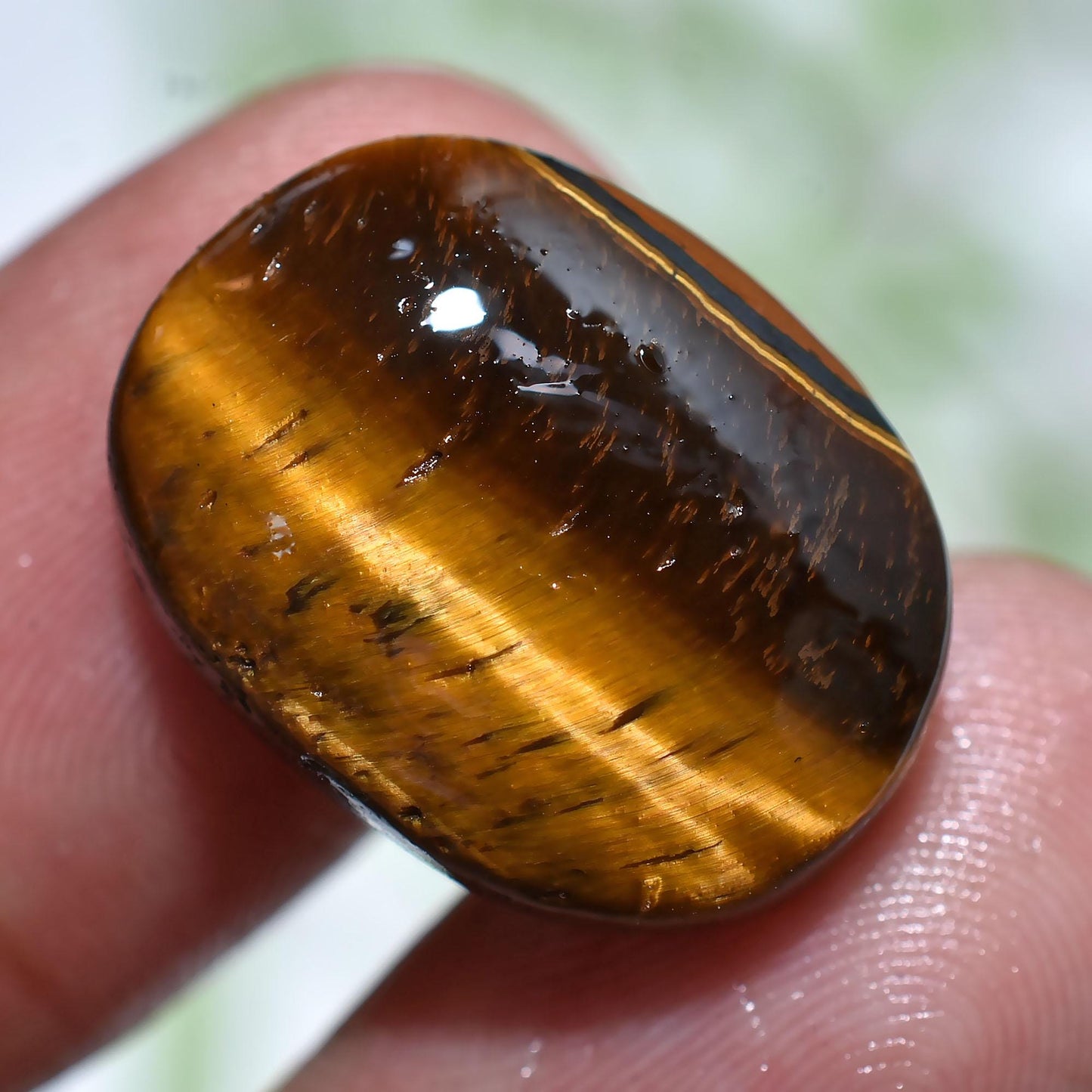 Top Quality Tiger Eye Gemstone - Natural Brown Yellow Flashy Loose Cabochon for Jewelry