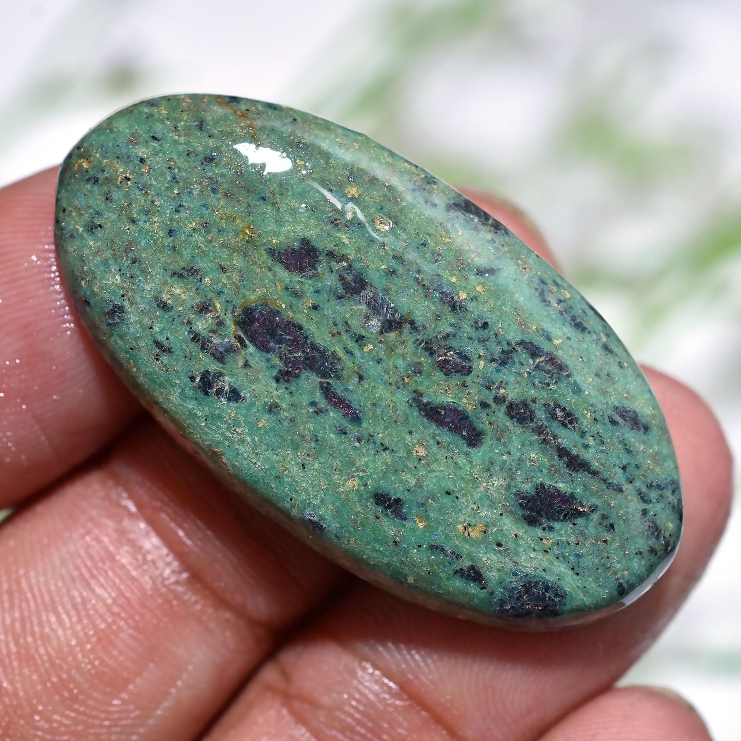 Ruby Fuchsite Cabochon Wholesale | Pear & Oval Shaped Loose Gemstone