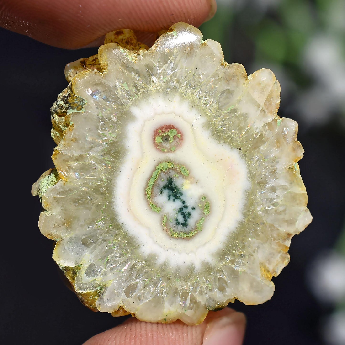 Yellow Dyed Solar Quartz Gemstone - Wholesale Geode Agate Stalactite Slice Cabs