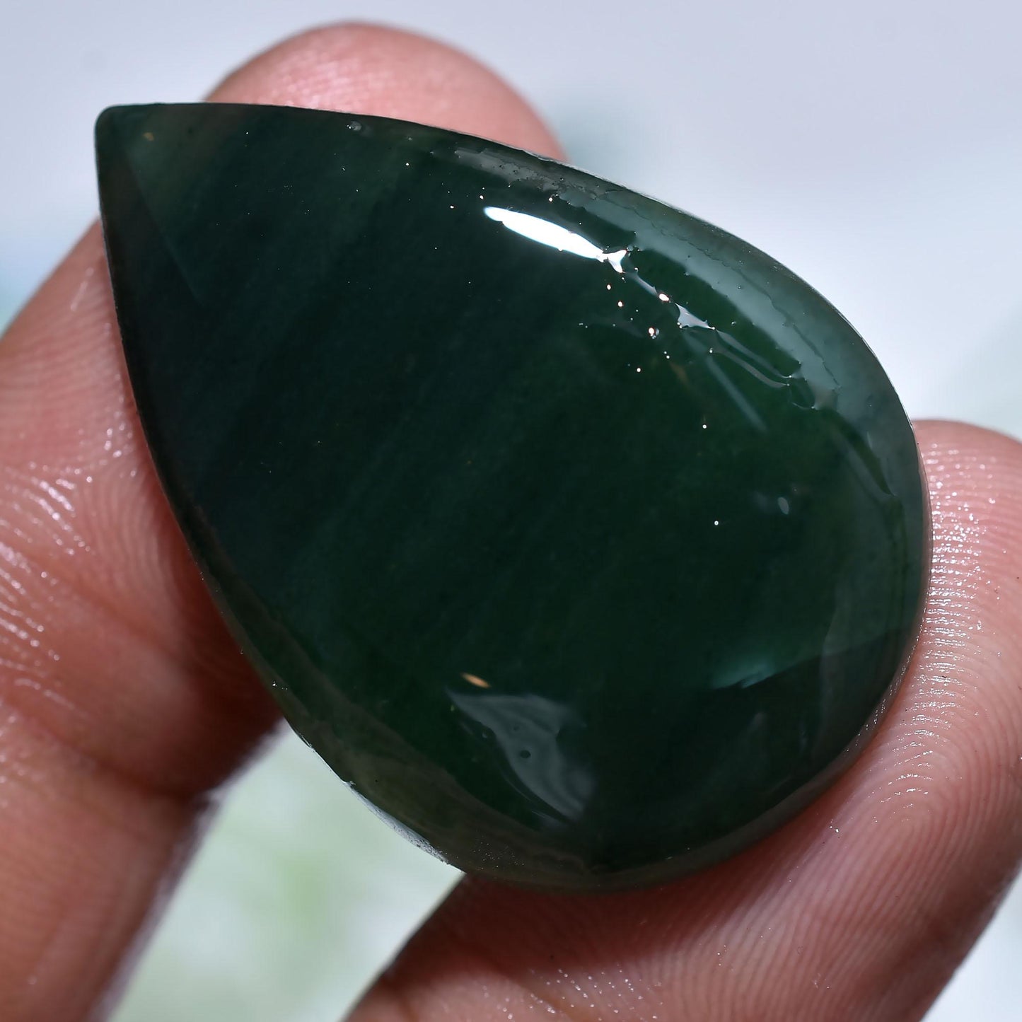 Wholesale Green Jade Gemstone Cabochons, Natural Jade Green Stone for Pendant