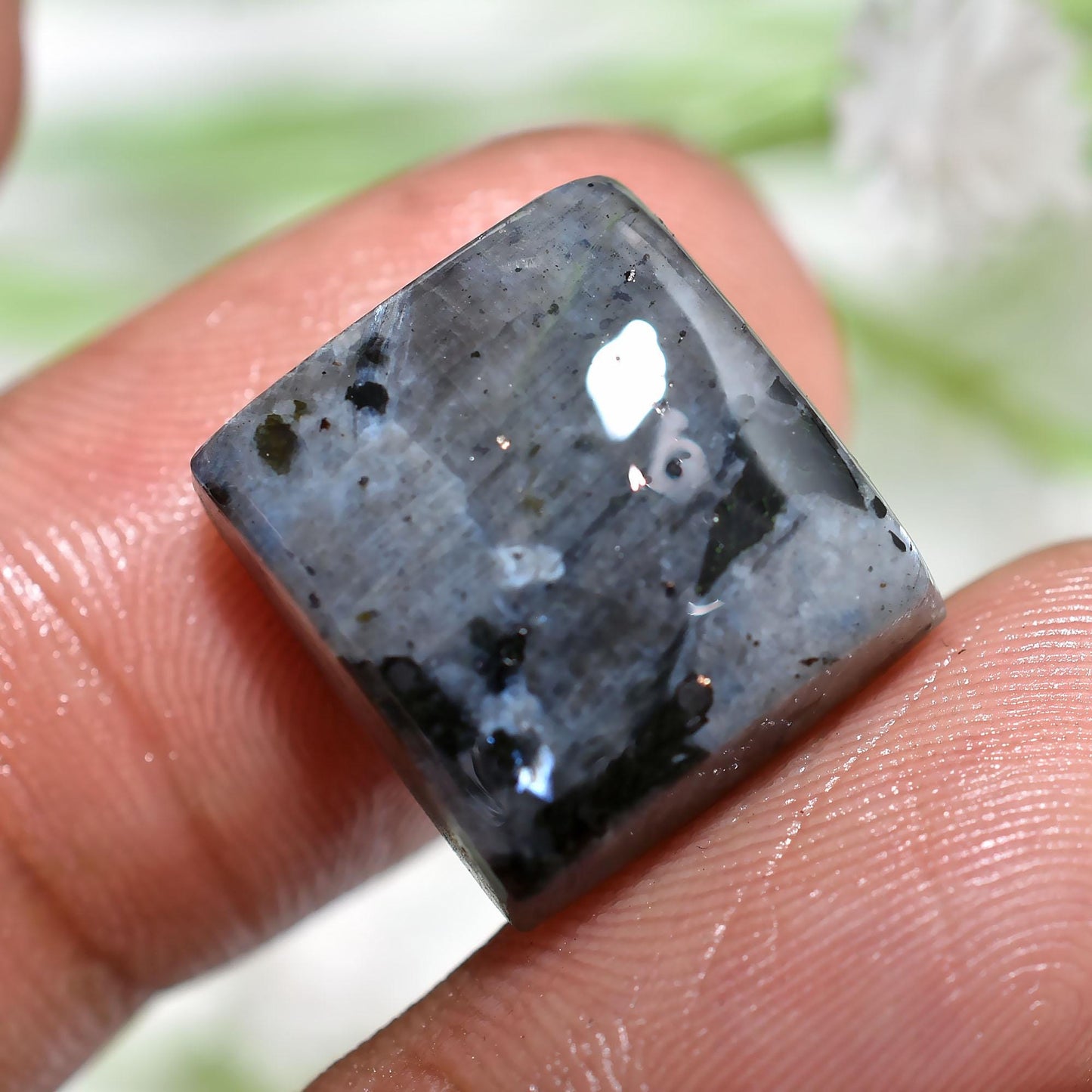 Gray Colour Larvikite Cabochon Loose Gemstone, Plain Larvikite Loose Gemstone, Norwegian Moonstone, Larvikite Crystal, Pendent For Jewelry