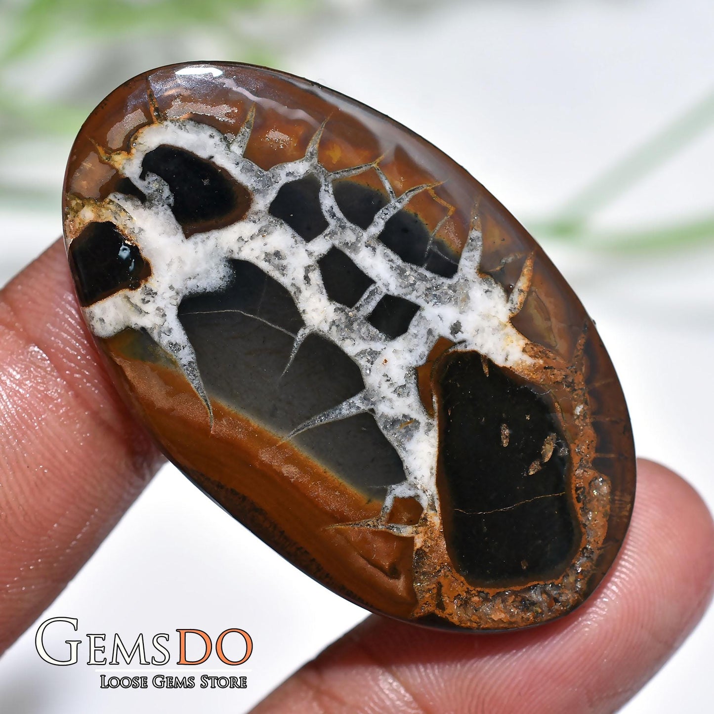 Natural Septarian Nodule Cabochon, Septarian Cabochon Jewelry Making Stone