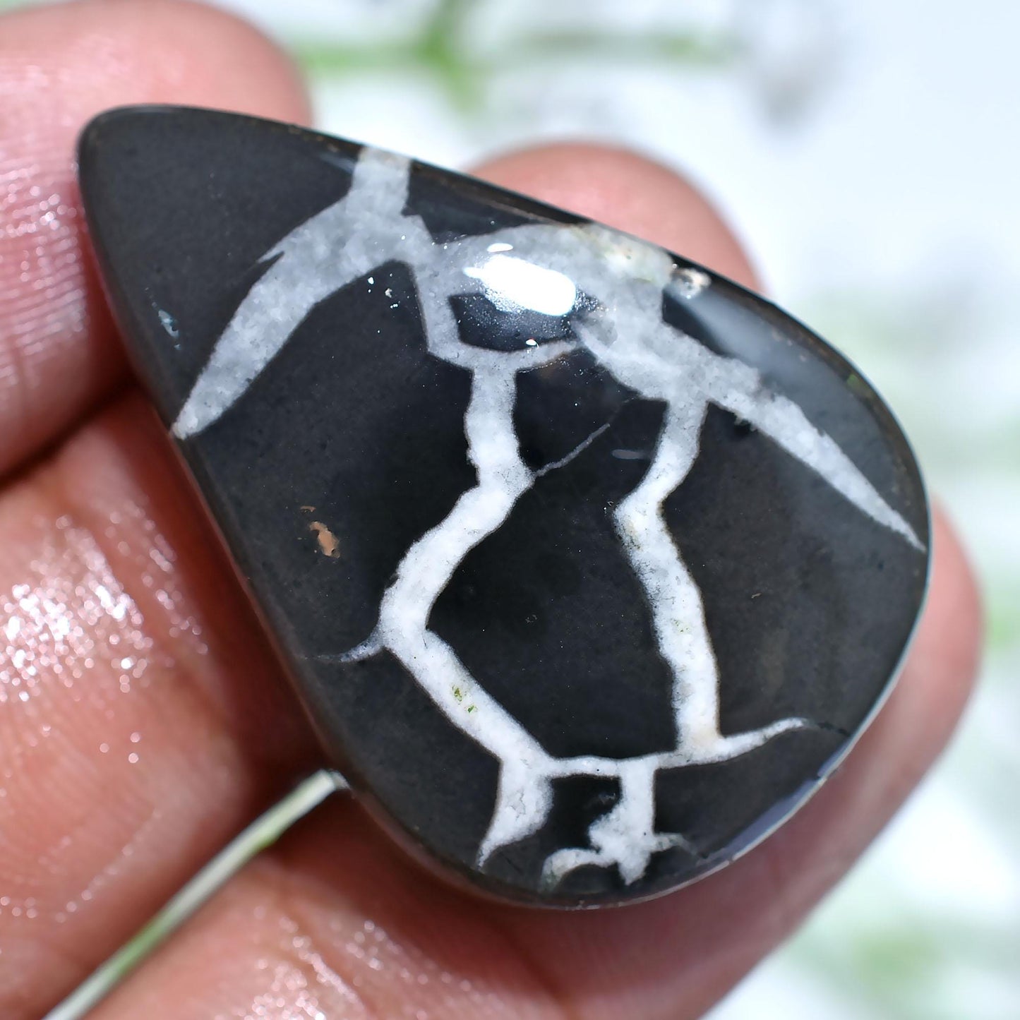 Textured Septarian Nodule Cabochon, Brown Dragon Stone Gemstone