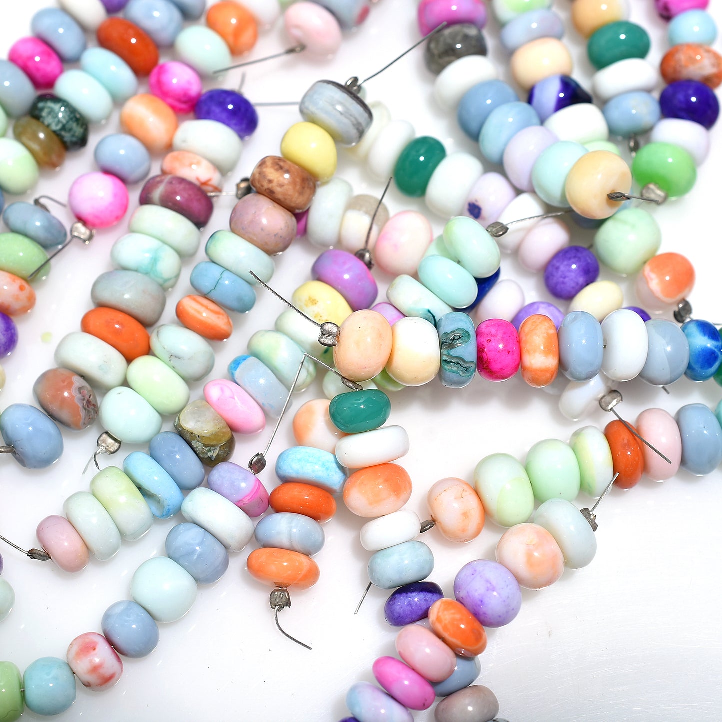 Aurora Bloom Opal Beads- Colourful Multi Gemstones for Bold Jewelry Creations