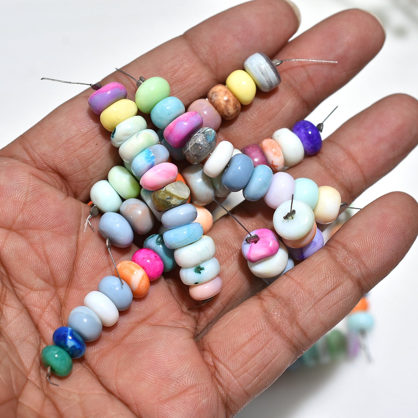 Aurora Bloom Opal Beads- Colourful Multi Gemstones for Bold Jewelry Creations