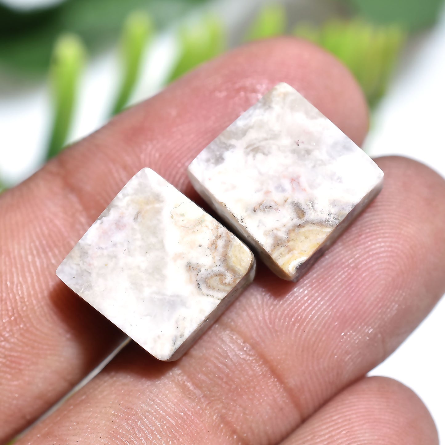 Bold Rosetta Jasper Set – Natural Matched Gemstone Pair for Earring Jewelry