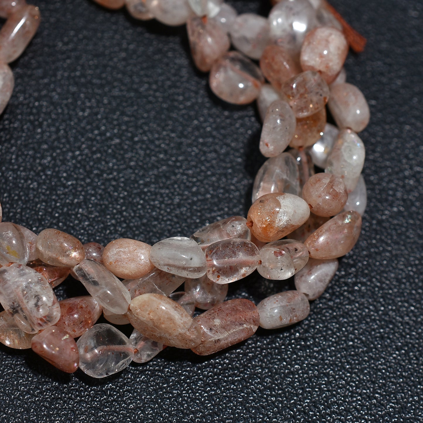Premium Sunstone Quartz Nuggets – Sparkly Gem Beads for Healing Jewelry