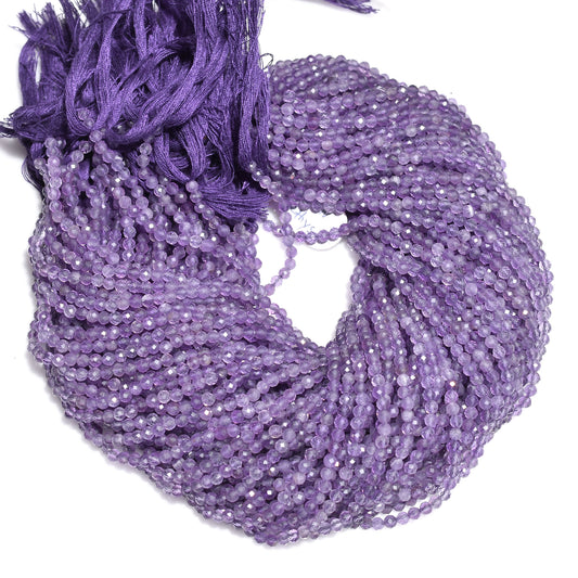 amethyst beads, purple gemstone, faceted beads, micro cut beads, gemstone strand, crystal beads, jewelry making, loose beads, round beads, natural amethyst, indian cut, necklace beads, bracelet beads, gemstone jewelry, diy jewelry, beading supplies, faceted gemstone, healing stone, polished beads, crystal strand