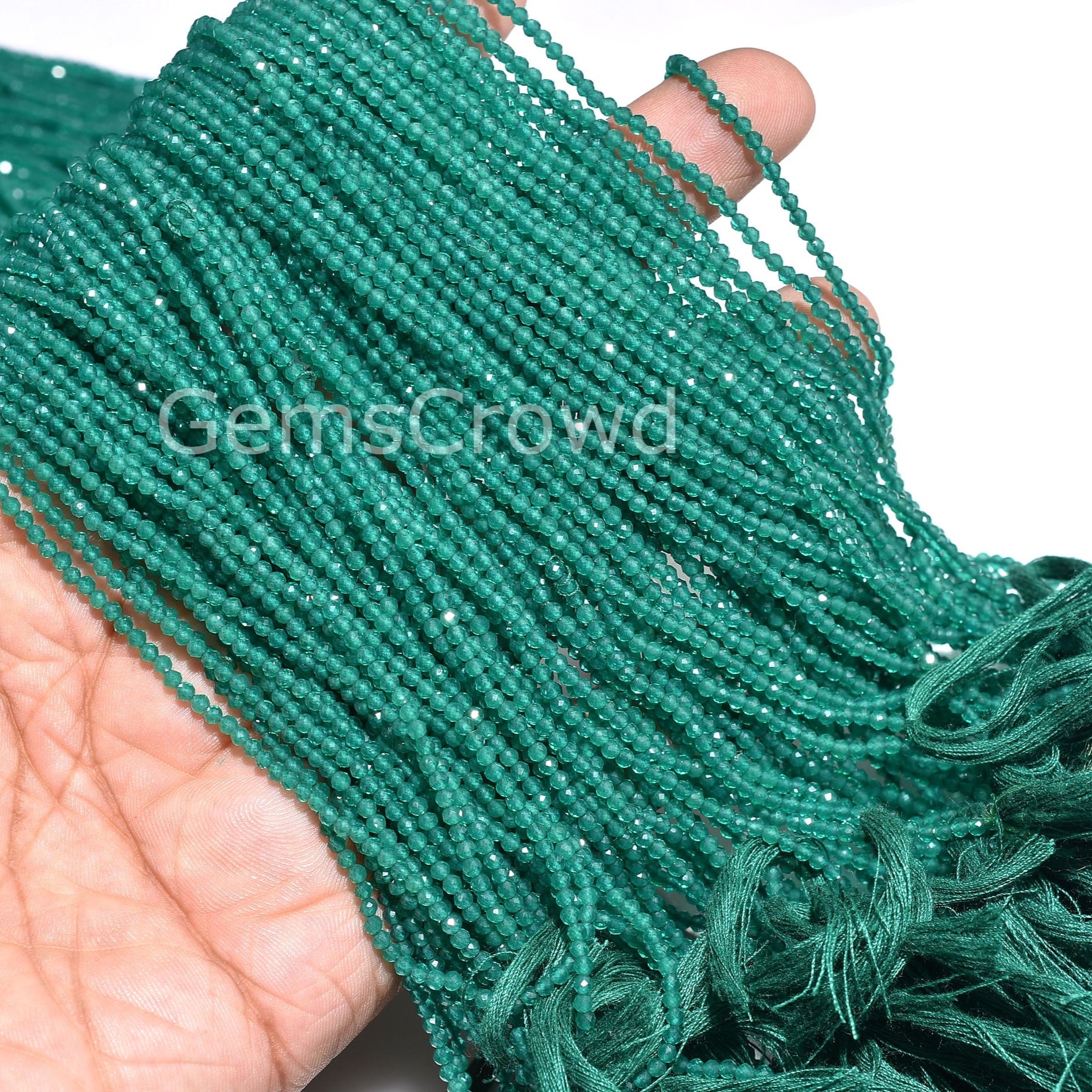 green onyx beads, rondelle beads, micro cut gemstones, faceted beads, tiny gemstone, jewelry making, loose beads, 2mm gemstone strand, onyx rondelle, diy jewelry, polished stones, crystal beads, beading supplies, gemstone line, crafts jewelry