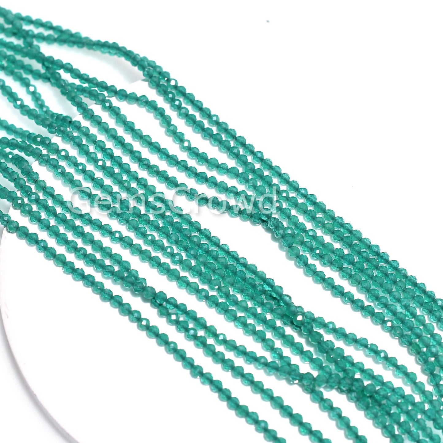 green onyx beads, rondelle beads, micro cut gemstones, faceted beads, tiny gemstone, jewelry making, loose beads, 2mm gemstone strand, onyx rondelle, diy jewelry, polished stones, crystal beads, beading supplies, gemstone line, crafts jewelry