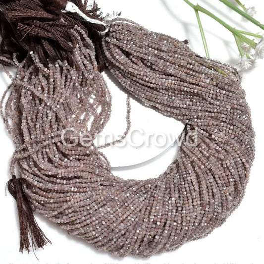 Wholesale Chocolate Moonstone Faceted Beads – Brown Shiny Gemstone Bulk Strand