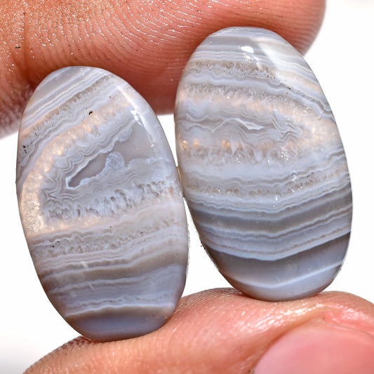 Montana Agate Earring Pair - Natural Loose Stone Gemstone Pair