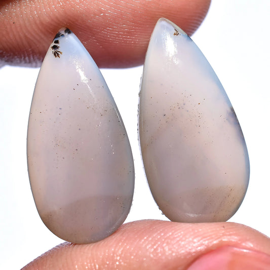 Montana Agate Earring Gemstone Pair
