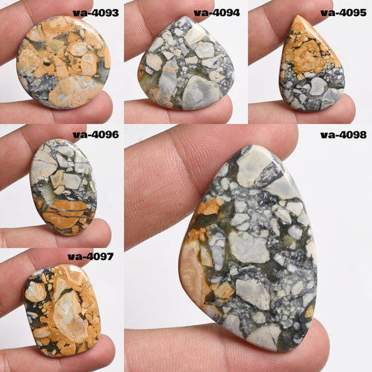 Natural Maligano Jasper Round Cabochons - Wholesale Gemstone