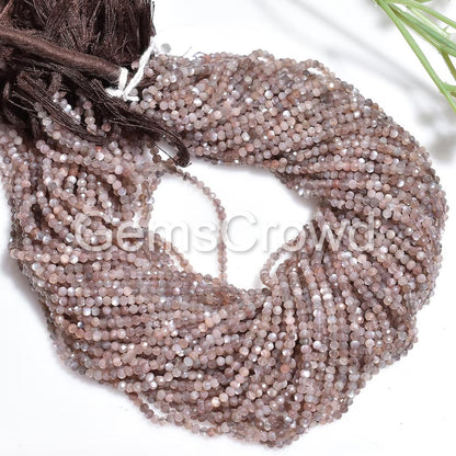 chocolate moonstone, moonstone beads, brown gemstone, faceted beads, rondelle beads, gemstone strand, loose beads, diy jewelry, jewelry making, natural moonstone, crystal beads, shiny beads, beading supplies, gemstone jewelry, necklace beads, bracelet beads, polished gemstone, wholesale beads, faceted gemstone, healing stone