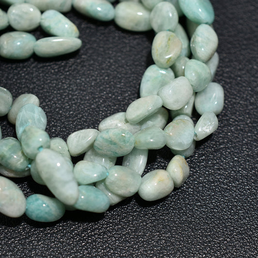 Glacier Glow Amazonite Nugget Beads – Natural Blue-Green Gemstones for Jewelry Making
