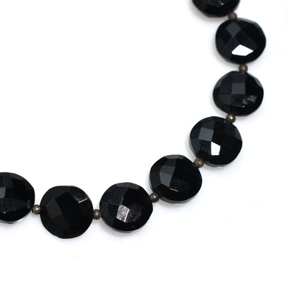 Glossy Black Onyx Beads – Faceted Crystal Gemstone for Wholesale Jewelry