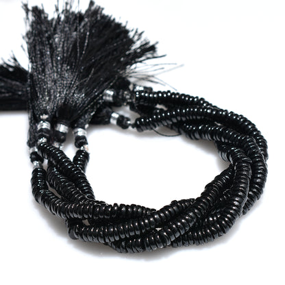 Trending Black Spinel Heishi Beads – Wholesale Smooth Tyre Shape Gemstone Strand For Jewelry