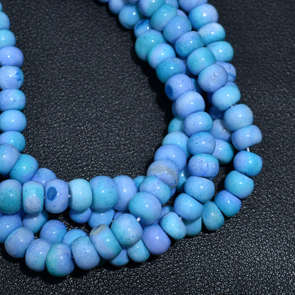 Dreamy Sky Blue Opal Beads – Smooth Combination Gemstones for Crafting