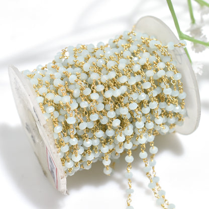Blessed Chalcedony Rosary – Wholesale Spiritual Hydro Beaded Prayer Chain for Men & Women