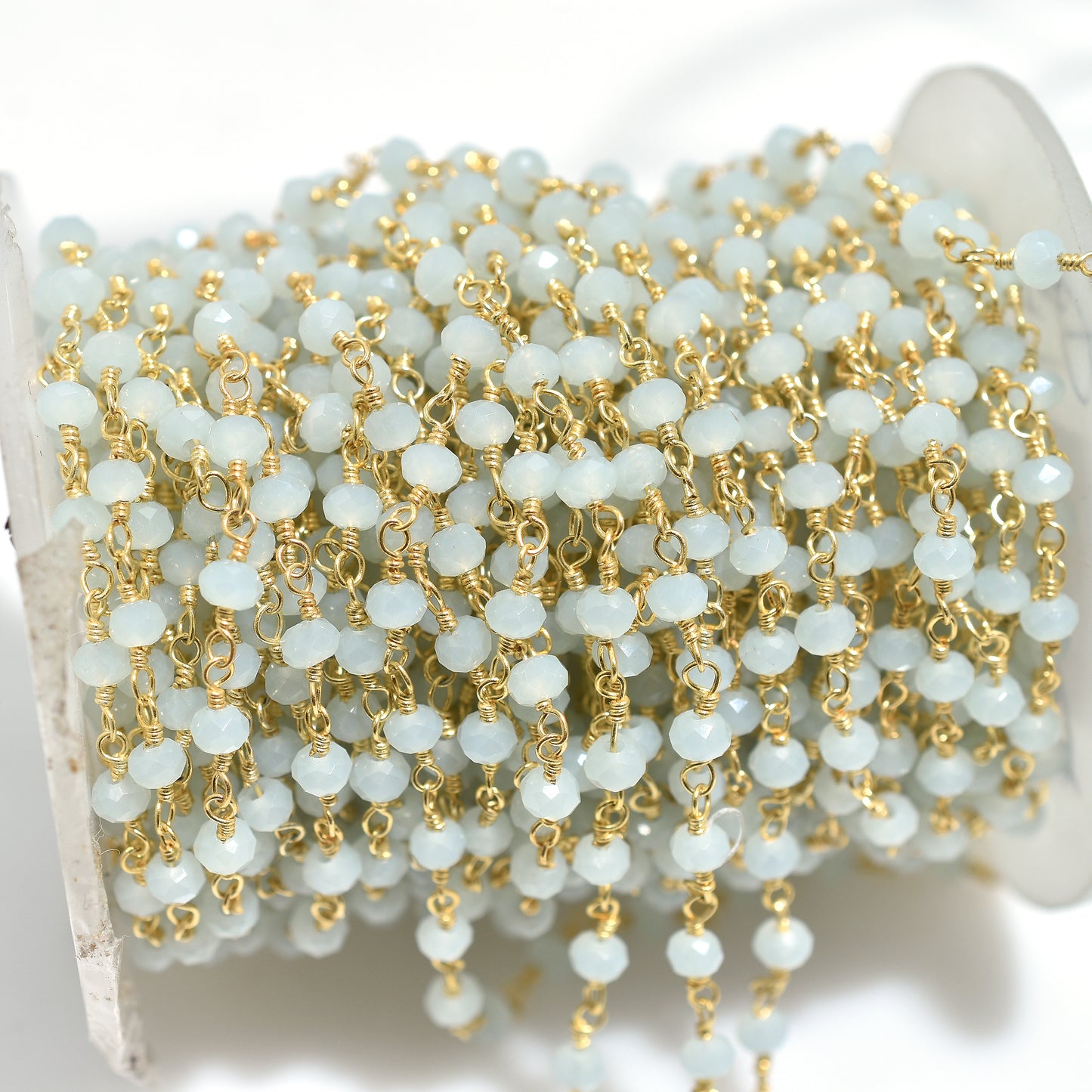 Blessed Chalcedony Rosary – Wholesale Spiritual Hydro Beaded Prayer Chain for Men & Women