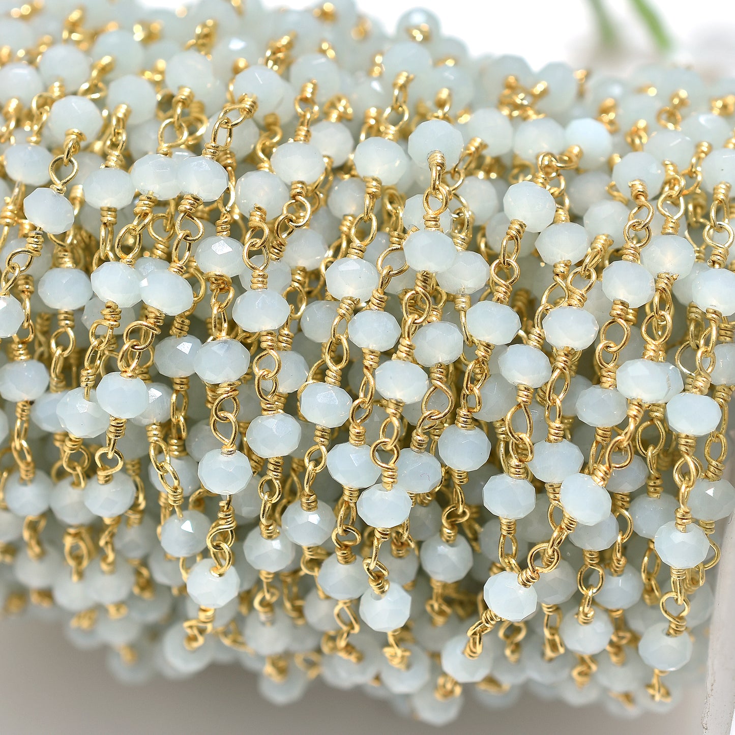 Blessed Chalcedony Rosary – Wholesale Spiritual Hydro Beaded Prayer Chain for Men & Women