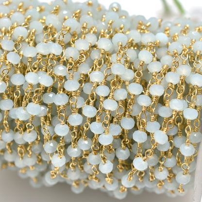 Blessed Chalcedony Rosary – Wholesale Spiritual Hydro Beaded Prayer Chain for Men & Women