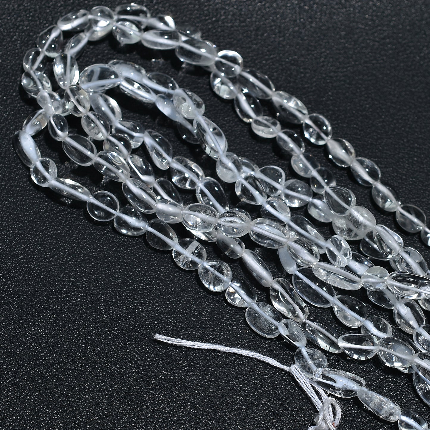 Glossy Clear Quartz Smooth Nugget Gemstone Strand – Natural Transparent Beads Wholesale For Crafts