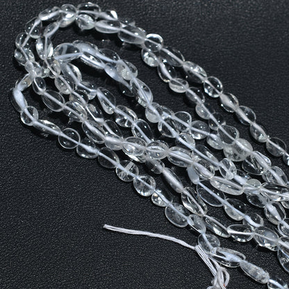 Glossy Clear Quartz Smooth Nugget Gemstone Strand – Natural Transparent Beads Wholesale For Crafts