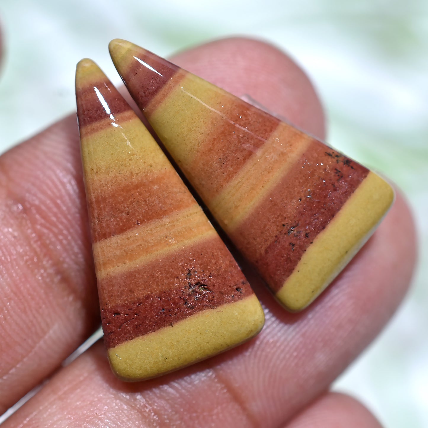 Elegant Imperial Topaz Gemstone Pair – Premium Stone Set for Spiritual Artisan Creations