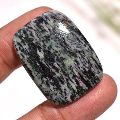 Genuine Kammererite Cabochon – Stunning Purple Healing Stone for Custom Jewelry Designs
