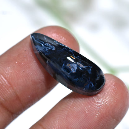 Stormy Swirling Pietersite Cabochon Gemstone for Jewelry Making (10x25x4mm,/10ct)