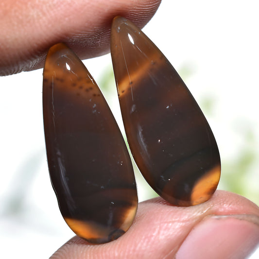 montana gemstone, montana pair, matching cabochons, jewelry making, gemstone pair, earring stones, loose gemstones, polished stones, natural cabochon, smooth gemstone, diy jewelry, matched pair, designer stones, handmade jewelry