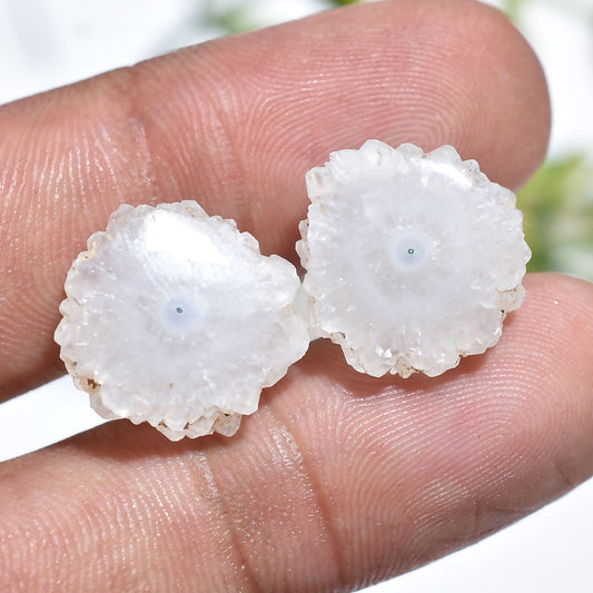 wire wrap gemstone pair

white solar quartz

white crystal geode

spiritual healing stones

solar quartz slice pair

solar quartz jewelry

solar quartz cabochons

raw geode slice stones

natural solar quartz pair

matched gemstone pair

handmade gemstone pair

gemstone earring pair

DIY quartz pendant

boho quartz jewelry

artisan cabochon stones

