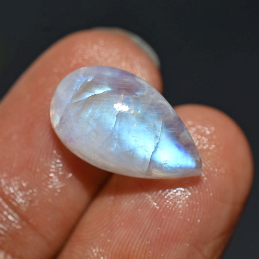 rainbow moonstone, moonstone cabochon, polished gemstone, oval cabochon, jewelry making, DIY jewelry, gemstone for rings, pendant stone, smooth gemstone, handmade jewelry, crystal cabochon, healing moonstone, natural gemstone, rainbow gem, craft gemstones