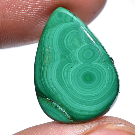Natural Pear Shaped Malachite Cabochon – Designer Green Gemstone For Pendant