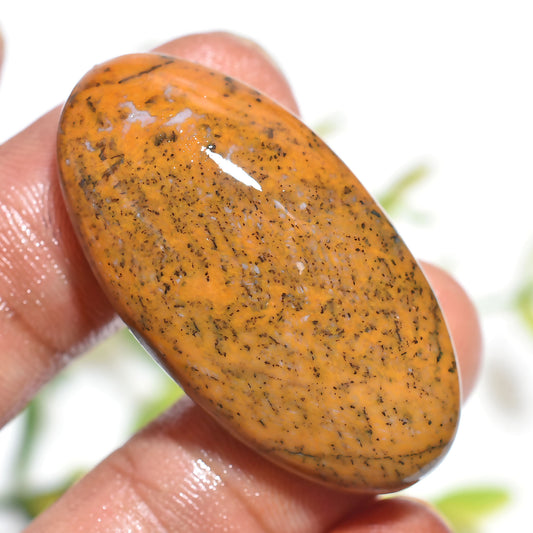 yellow dendrite, dendrite cabochon, polished cabochon, gemstone cabochon, jewelry making stone, natural gemstone, DIY jewelry, cabochon gem, smooth gemstone, loose gemstone

