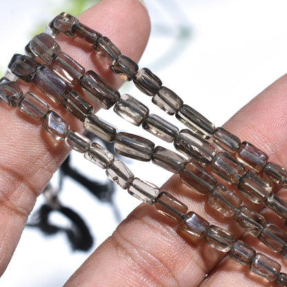 Brown Smoky Quartz Beads – Natural Polished Gemstones for Necklaces