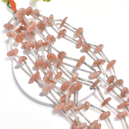 Natural Peach Moonstone Oval Nugget Beads – Jewelry Making Strand